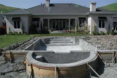 строительство бетонного бассейна